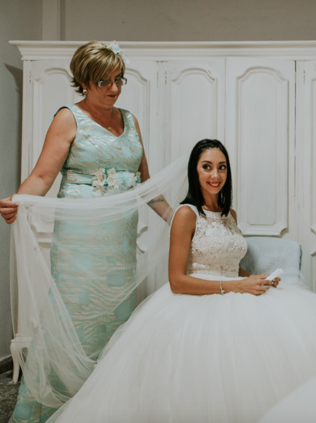 Detalle del Velo de Novia Badajoz - Odilia Bridal