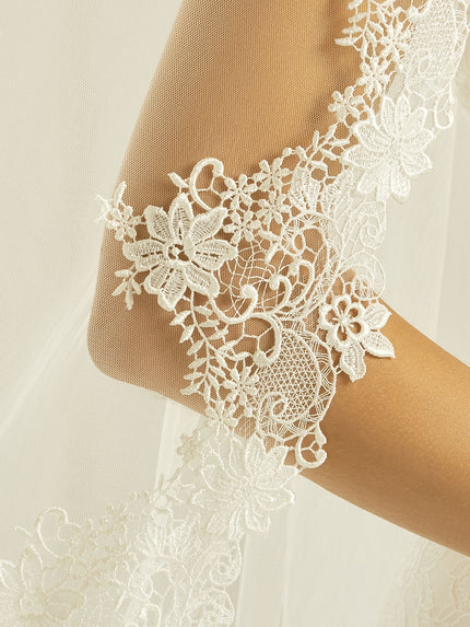 Velo de novia Menorca encaje