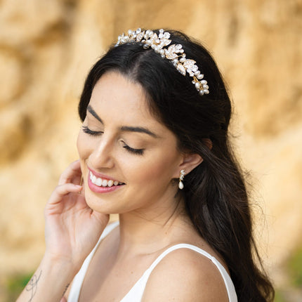Tiara de Novia Alana Oro