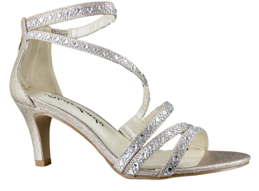 Zapatos de Fiesta Pegmatita Champagne – ODILIA BRIDAL