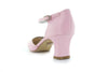Zapatos de fiesta rosa estilo D'Orsay con tacón kitten heel de 4.5 cm