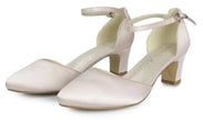 Zapatos de fiesta Bojita Rosa con tacón de 5 cm, cómodos y elegantes, ideales para bodas y eventos especiales.