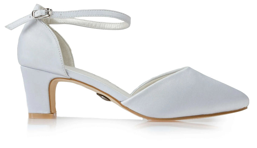 Zapatos de fiesta Cianita Plateado con tacón de 6 cm, cómodos y elegantes, ideales para bodas y eventos especiales.