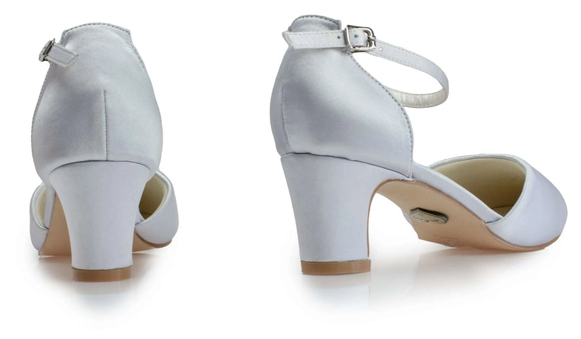 Zapatos de fiesta Cianita Plateado con tacón de 6 cm, cómodos y elegantes, ideales para bodas y eventos especiales.