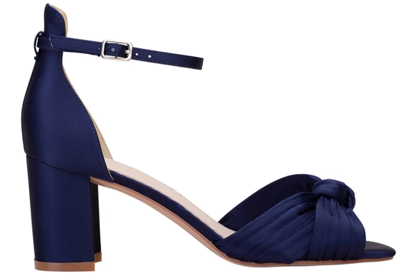 Navy Blue Zapatos Azul Marino Boda Zapatos De Novia De Satén 2cm Zapatos De  Fiesta Zapatos, image size:1700x1134