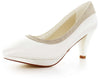 Zapatos de novia Cuarzo en color ivory, con tacón elegante y detalles refinados, ideales para bodas y eventos especiales.