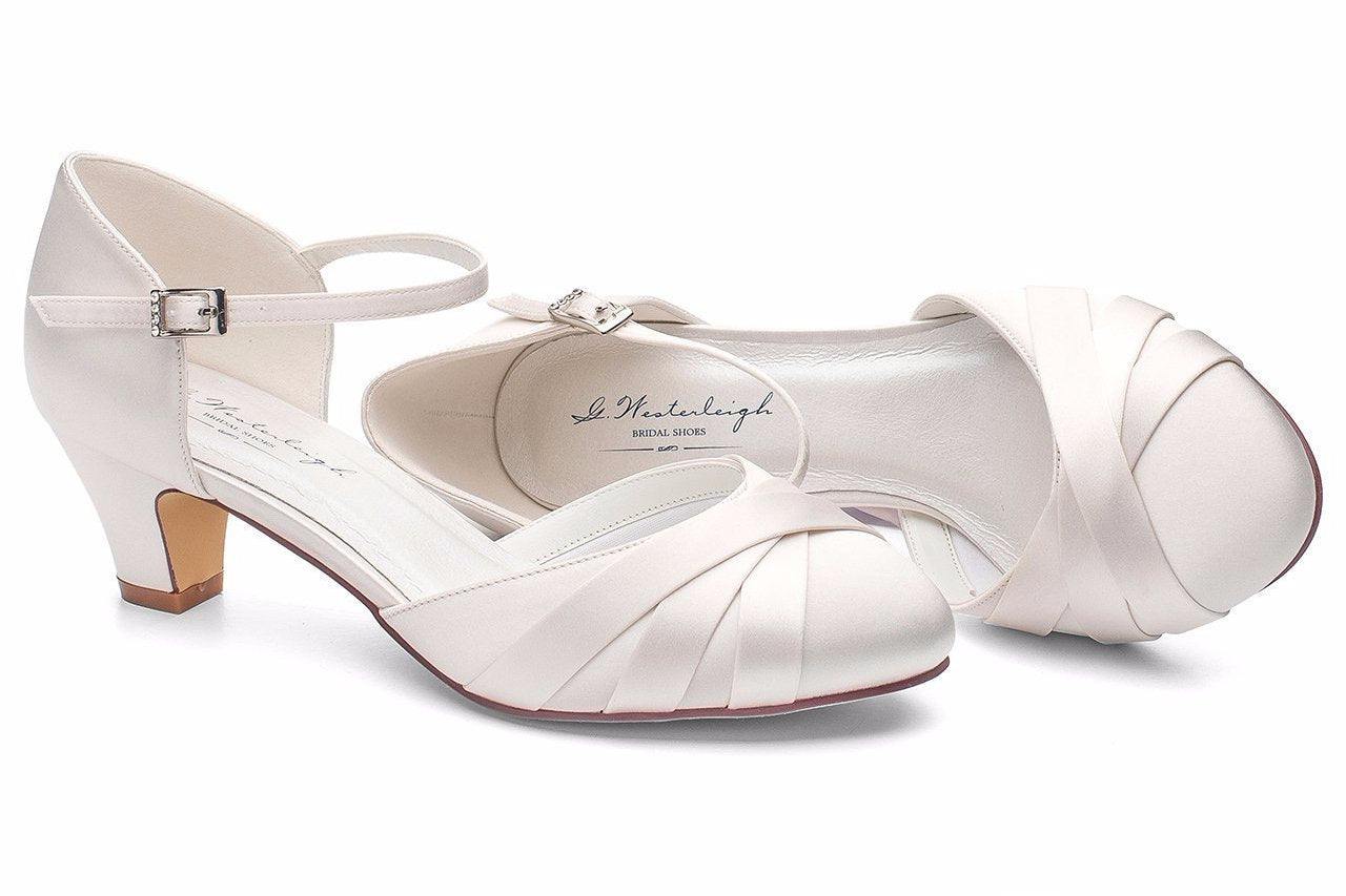 Zapatos de novia con poco tacon deals